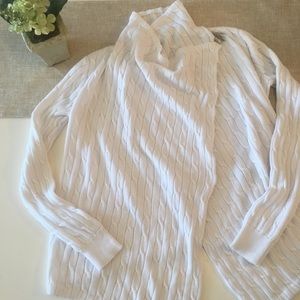 ✨Ralph Lauren Sport✨White Cable Wrap Cardigan (M)